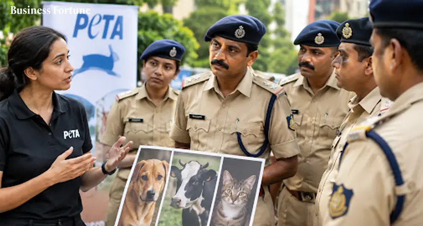  Bengaluru Cops Get Lessons From PETA to Crack Down on Animal Cruelty 